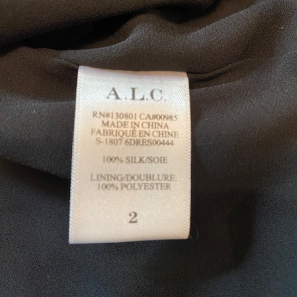 A.L.C. Embry Floral-Print Silk Mini Wrap Dress Size 2 - Picture 9 of 10